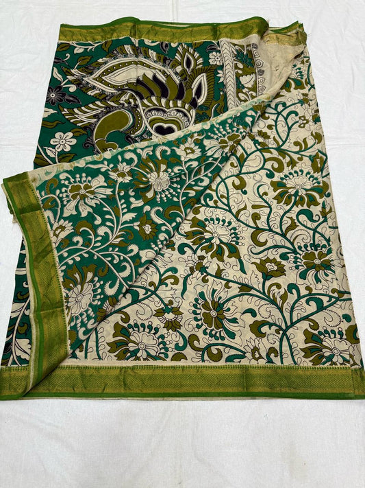 Nellore silk kalamkari sarees